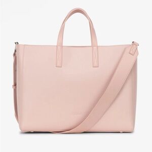 Calpak Haven Laptop Tote Bag in Blush Pink (Petal)